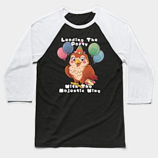 Eagle Leading The Party Baseball T-Shirt